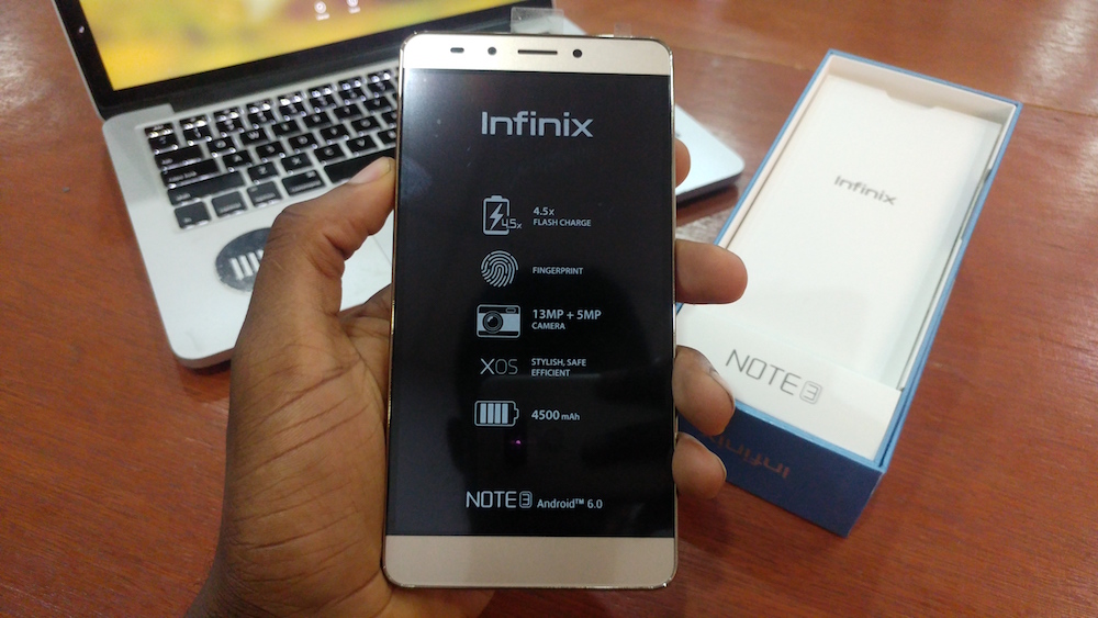 Infinix Note 3 screen size is 6.0 inch