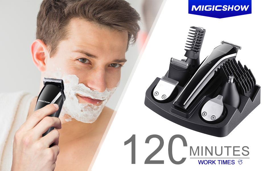 Amazon.com: Beard Trimmer For Men, MIGICSHOW Cordless Hair Trimmer ...