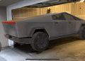 Tesla Cybertruck garage fitting